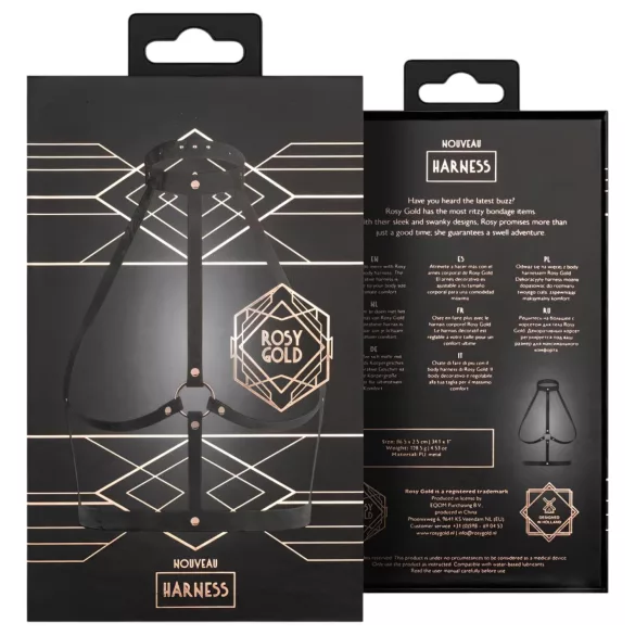 Rosy Gold - masážní hůlka - černá/rose gold