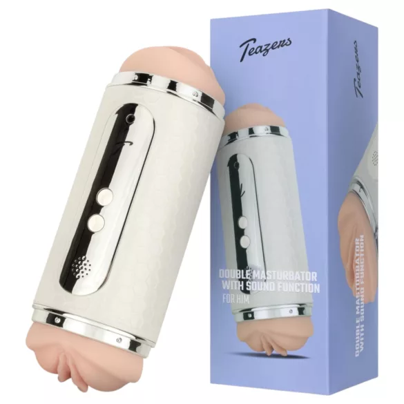 Teazers - masturbátor ústa a vagina - ovládání hlasem - bílý