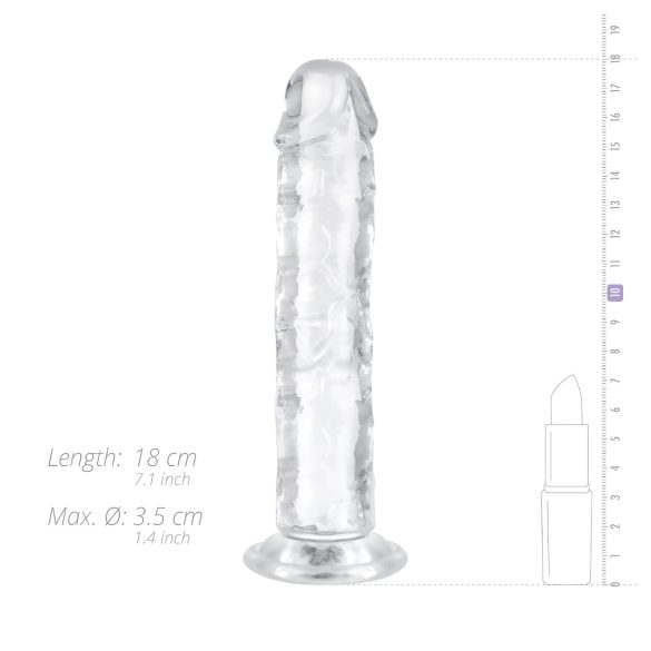 EasyToys - gelový dildo - 16 cm - transparentní