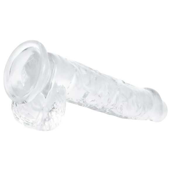 EasyToys - dildo s varlaty - 13,5 cm - transparentní