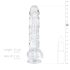 EasyToys - dildo s varlaty - 13,5 cm - transparentní