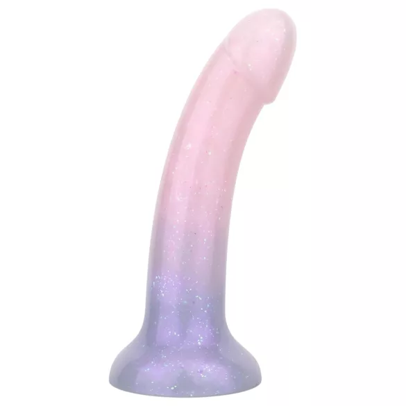 EasyToys Mermaid - třpytivý dildo - 19 cm - růžový