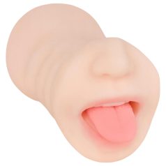   FWB - masturbátor 2v1 ústa a vagína - realistický silikon naturální