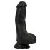 Easytoys - realistické dildo s varlaty - 12 cm - černé