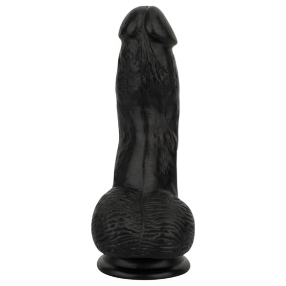 Easytoys - realistické dildo s varlaty - 12 cm - černé