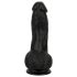 Easytoys - realistické dildo s varlaty - 12 cm - černé