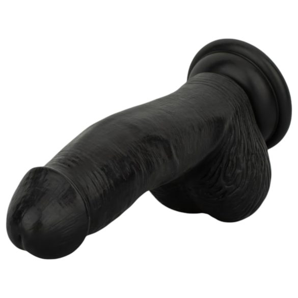 Easytoys - realistické dildo s varlaty - 12 cm - černé