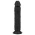 Easytoys - realistický dildo - černý - 17,5 cm