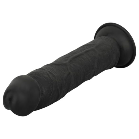 Easytoys - realistický dildo - černý - 17,5 cm
