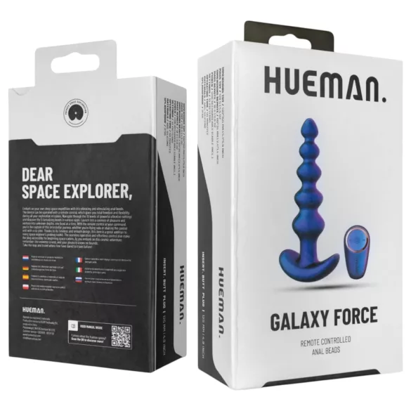 Hueman Galaxy Force - anální vibrátor na dálkové ovládání (fialový)