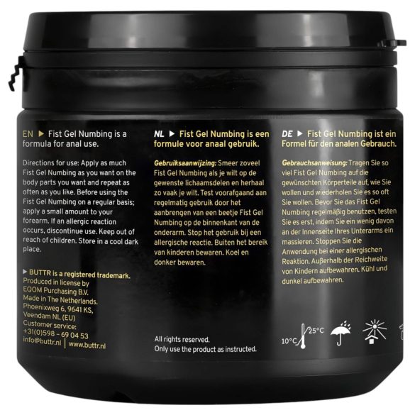 BUTTR - znecitlivující gel na fisting (500ml)