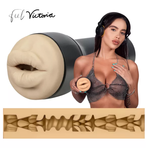 Kiiroo Victoria June - umělá ústa - kompatibilní s PowerBlow (přírodní)
