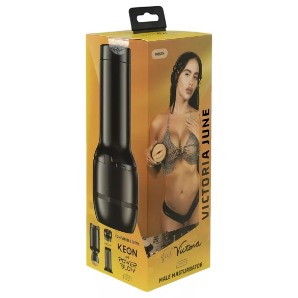 Kiiroo Victoria June - umělá ústa - kompatibilní s PowerBlow (přírodní)