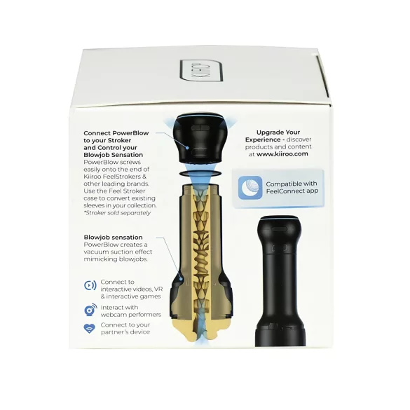 Kiiroo PowerBlow - masturbátor sání a smart příslušenství - černý