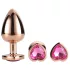 Gleaming Love - anální kolíky sada - srdce - rosegold - 3 kusy