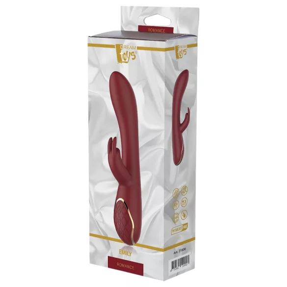 Romance Emily - vibrátor na G-bod s ramenem na klitoris - červený