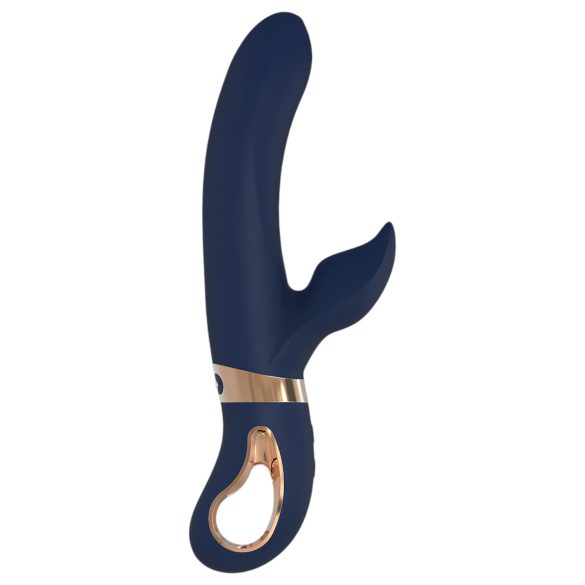 Dream Toys - vibrátor s ohřevem a baterií - modrý