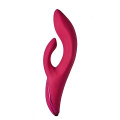   Sparkling Duo Vibrator Julia - nabíjecí vibrátor s ramenem na klitoris (červený)