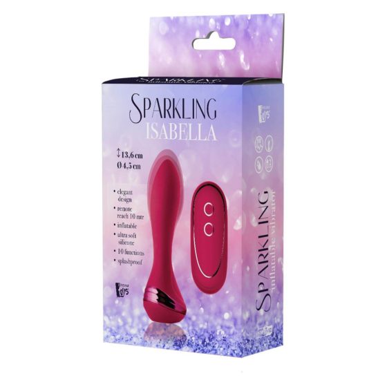 Sparkling Isabella - nabíjecí anální vibrátor (červený)