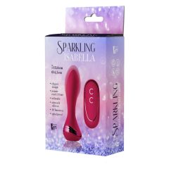   Sparkling Isabella - nabíjecí anální vibrátor (červený)