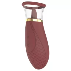 Dreamtoys Roxy - sací a lízací vibrátor - bordó