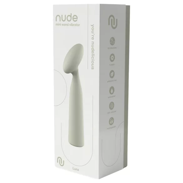 Nude Luna - mini vibrační masážní strojek - akumulátor - šedá