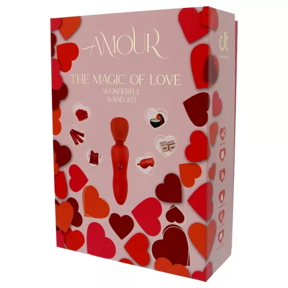 Dreamtoys Amour - sada vibrátorů typu wand (červená)
