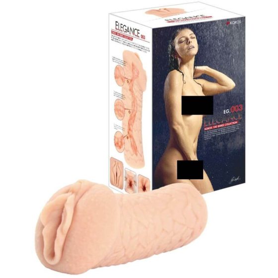 Kokos Elegance 03 - masturbátor - realistická vagína (tělová barva)