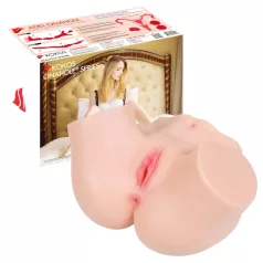   Kokos Adel Onahole - realistický torzo masturbátor (přírodní)