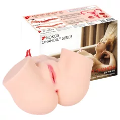   Kokos Onahole - realistický torzo masturbátor (přírodní)