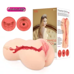   Kokos Onahole 001 XL - realistická umělá vagína masturbátor (přírodní)