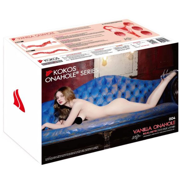 Kokos 004 - realistický masturbátor torzo - přírodní barva