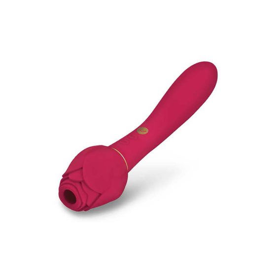 Secret Kisses Rosegasm - bezdrátový vibrátor na klitoris 2v1 (červený)