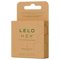 LELO Hex Organic - kondomy pro zvýšení potence - 3 ks