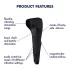 Satisfyer Men Wand - vibrační masturbátor na žalud - nabíjecí, vodotěsný, černý