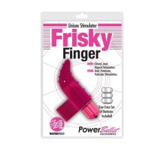 Frisky Finger - vodotěsný prstový vibrátor (růžový)