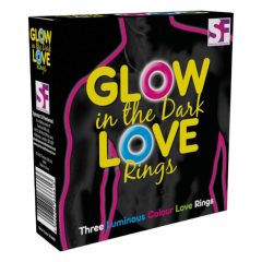   Spencer & Fleetwood Glow in the dark Love Rings - souprava ve tmě svítících kroužků na penis (3ks)