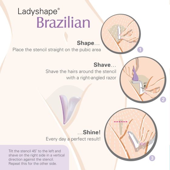 LadyShape Bikini Shaping Tool - pro dokonalý střih na intimních místech (brazil)