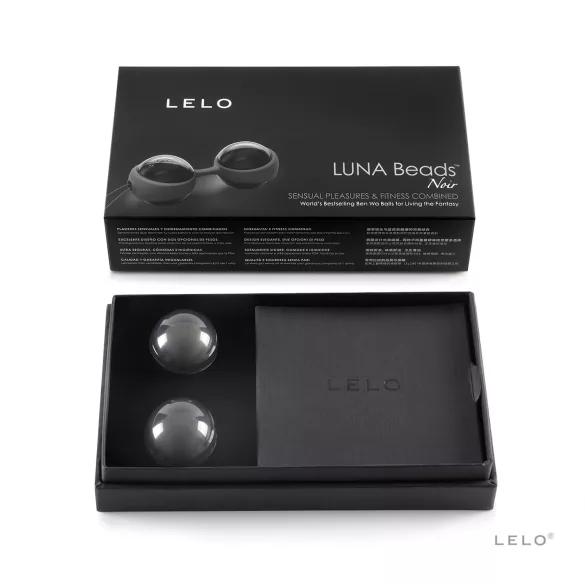 LELO Luna Noir - venušin kuličky - variabilní