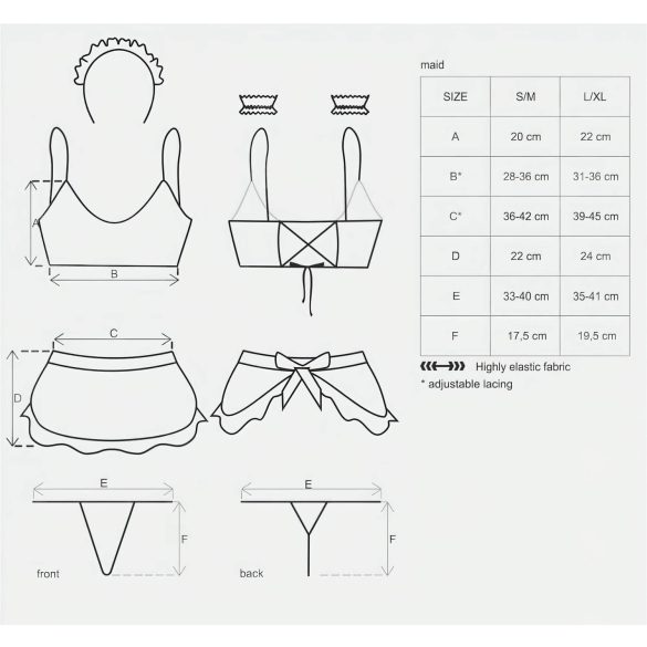 Obsessive Maid - Kostým komorné (5 dílů)