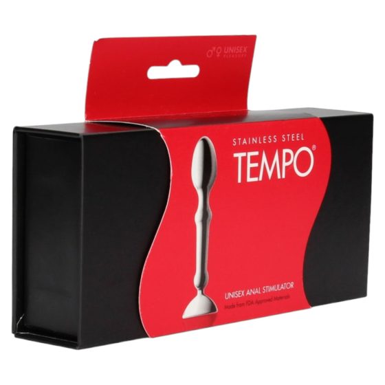 Aneros Tempo - ocelové anální dildo (stříbrné)