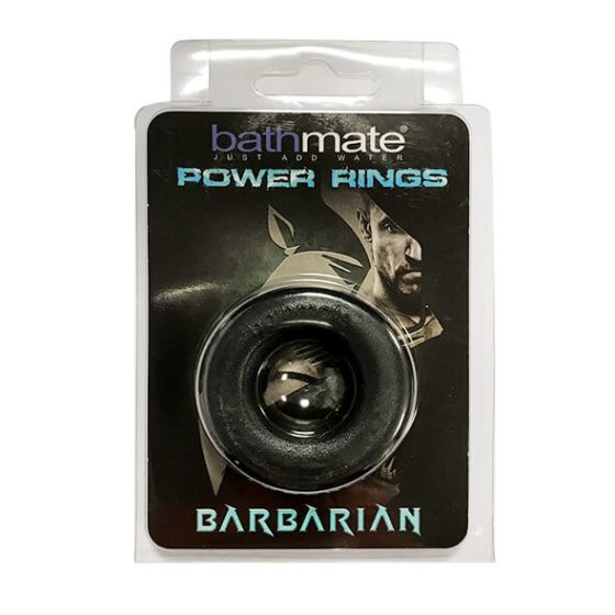 Bathmate Barbiano - silikonový erekční kroužek (černý)