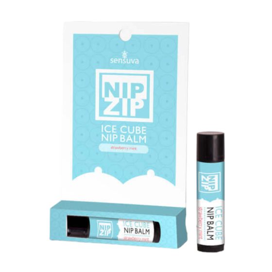 Sensuva Nip Clip - chladivý gel na bradavky - jahoda-máta (4 g)