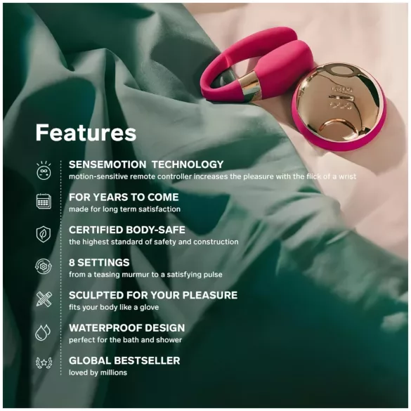 LELO Tiani 3 - párový vibrátor - silikon - růžový