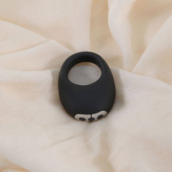 Je Joue Mio - vodotěsný vibrační kroužek na penis na baterie (černý)