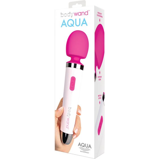 Bodywand Aqua Wand - vodotěsný masážní vibrátor (pink-bílý)