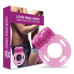   Love in the Pocket - jednorázový vibrační kroužek na penis (růžový)