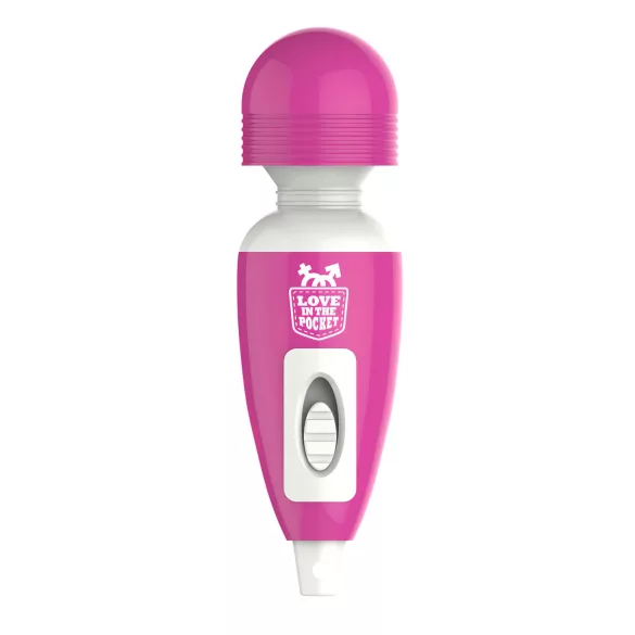 Love Wand - mini vibrátor na masáž klitorisu - růžový