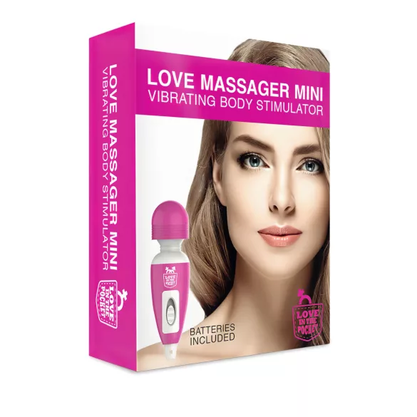 Love Wand - mini vibrátor na masáž klitorisu - růžový