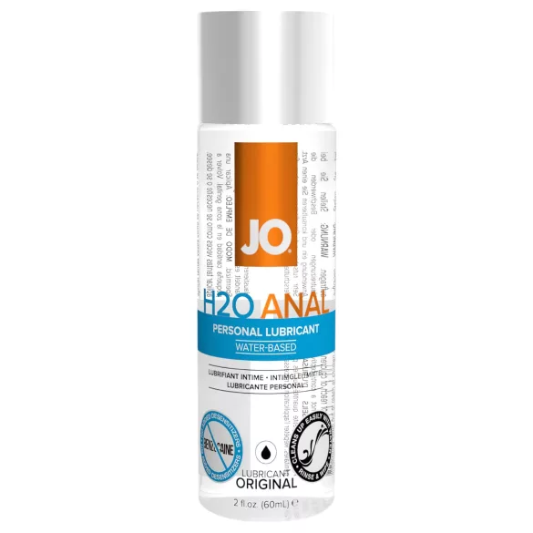 System JO - H2O Anal Original - anální lubrikant na vodní bázi (60 ml)